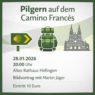Vortrag in Höfingen: Pilgerreise auf dem Camino Francés